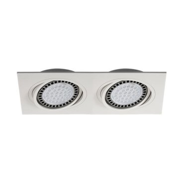 Zuma Line Boxy DL 2 - inbouwspot 2L - 350 x 180 mm, 315 x 155 mm inbouwmaat - wit
