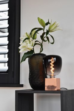 Calex Kiruna Gris Gradient LED lamp - Ø 14 x 20 cm - E27 - 5W dimbaar - 1800K - gerookt