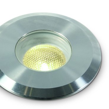 ONE Light LED Underwater Range - onderwater LED-spot - Ø 52 mm, Ø 46 mm inbouwmaat - 1W dimmable LED incl. - IP68 - stainless steel - warm witte lichtkleur