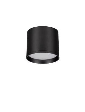 Nova Luce Ziaza - plafondlamp - Ø 10 x 8,6 cm - 10W LED incl. - zandzwart
