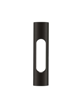 Nova Luce Ellery - tuinpaal - Ø 8 x 36 cm - 12W LED incl. - IP65 - zandzwart