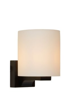 Lucide Jenno - wandlamp badkamer - 12 x 14,5 x 16 cm - IP44 - zwart