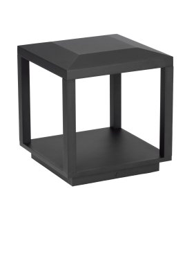 Nova Luce Prive - sokkellamp - 25 x 26 x 25 cm - 15W LED incl. - IP65 - zandzwart