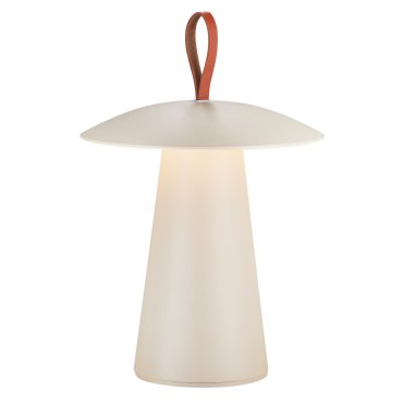 Nordlux Ara To-Go 2 - buiten tafellamp op batterijen - Ø 19,7 x 29,2 cm - 2W dimbare LED incl. - IP54 - zand