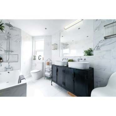 ONE Light Mirror LED Square - spiegellamp - 60 x 4 x 5,8 cm - 15W LED incl. - IP44 - chroom - warm witte lichtkleur