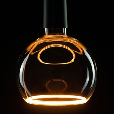 Segula LED lamp - Floating Line - Ø 15 x 18,5 cm - E27 - 6W dimbaar - 1900K - gerookt