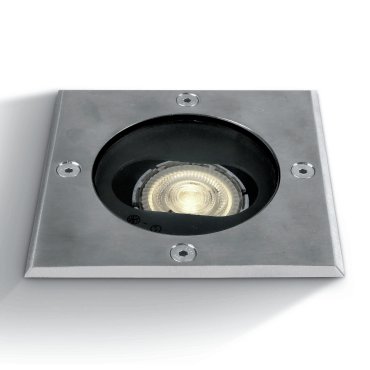 SHOWROOMMODEL - ONE Light GU10 Inground Adjustable Range - grondspot voor buiten - 120 x 120 mm, Ø 115 mm inbouwmaat - IP67 - roestvrij staal