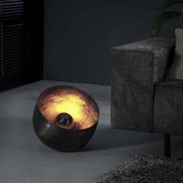 Vico Basket - tafellamp en vloerlamp - Ø 36 x 35 cm - zwart nikkel