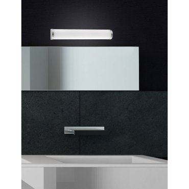 Nova Luce Polo - spiegellamp - 50 x 4 x 8 cm - IP44 - opaal