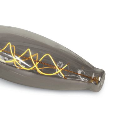 ONE Light Decorative LED lamp - Ø 12 x 45 cm - E27 - 8W - niet-dimbaar - 2700K - donker chroom