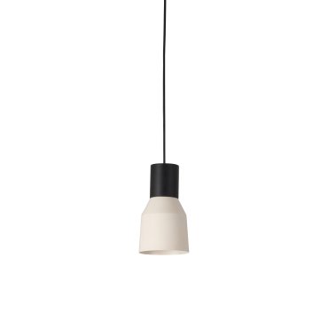 Faro Kombo - hanglamp - Ø 12 x 21 cm - beige en zwart