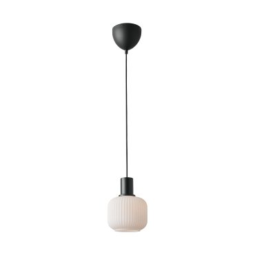 Nordlux Milford - hanglamp - Ø 15 x 228,8 cm - zwart met wit