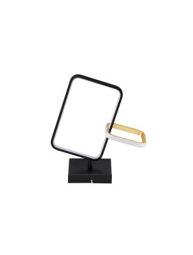 Nova Luce Imar - plafondlamp - 35 x 39 x 16 cm - 30W dimbare LED incl. - zandzwart en goud