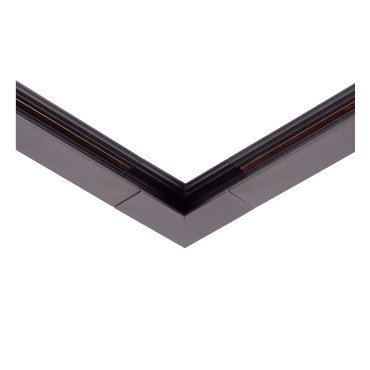 Lucide Linial - magnetisch railsysteem - vertikaal hoekprofiel - 6,7 x 1,9 x 6,7 cm - zwart mat chroom