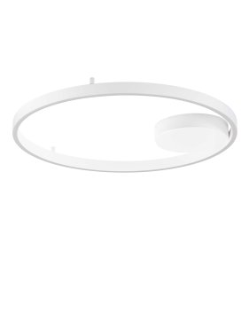 Nova Luce Hedra - plafondlamp - Ø 60 x 5 cm - 60W dimbare LED incl. - zandwit