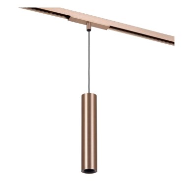 Lucide Linial Luxus - magnetisch railsysteem - hanglamp - Ø 4 x 170 cm - 8W LED incl. - dimfunctie en instelbare lichtkleur via app - champagne