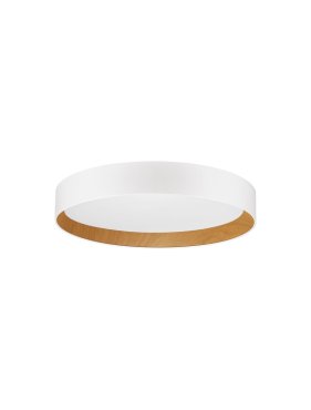Nova Luce Stake - plafondlamp - Ø 60 x 9 cm - 50W dimbare LED incl. - zandwit