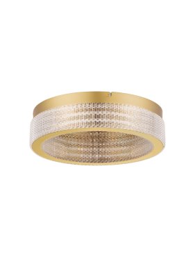 Nova Luce Kinara - plafondlamp - Ø 40 x 11 cm - 46W dimbare LED incl. - goud