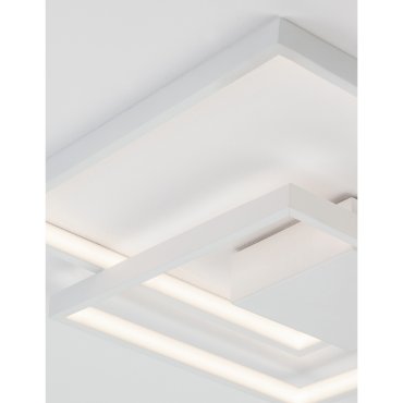 Nova Luce Porto - plafondverlichting - 42,5 x 42,5 x 6 cm - 30W dimbare LED incl. - zandwit