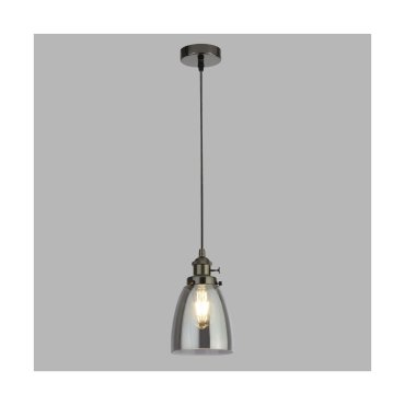 Searchlight Pendants - hanglamp - Ø 14 x 150 cm - zwart