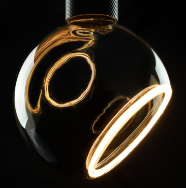 Segula LED lamp - Floating Globe Angle - Ø 15 x 20 cm - E27 - 6W dimbaar - 1900K - gerookt