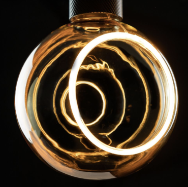 Segula LED lamp - Floating Globe Open - Ø 15 x 20 cm - E27 - 4,5W dimbaar - 2200K - amber