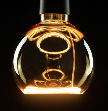 Segula LED lamp - Floating Globe - Ø 12,5 x 16,5 cm - E27 - 4W dimbaar - 2200K - amber