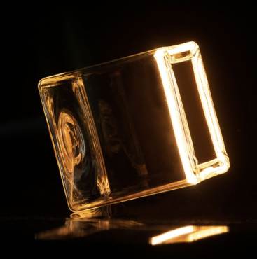 Segula LED lamp - Floating Cube - 12,5 x 12,5 x 12,5 cm - E27 - 4,5W dimbaar - 2200K - transparant