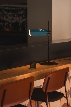 Faro Martinica - tafellamp - 38,6 x 53 x 24 cm - zwart en blauw