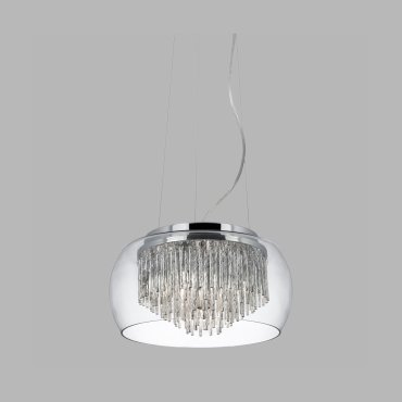 Searchlight Curva - hanglamp - Ø 35 x 80 cm - chroom