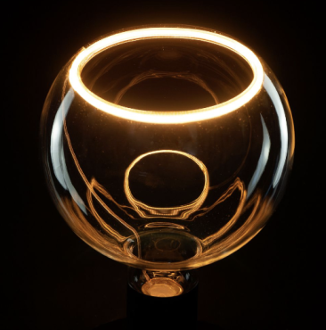 Segula LED lamp - Floating Globe - Ø 15 x 18,5 cm - E27 - 4,5W dimbaar - 2200K - transparant