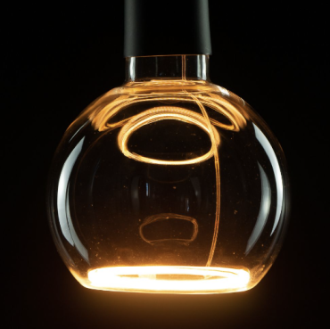 Segula LED lamp - Floating Globe - Ø 12,5 x 16,5 cm - E27 - 4,5W dimbaar - 2200K - transparant