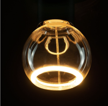 Segula LED lamp - Floating Globe - Ø 8 x 10,5 cm - E27 - 4W dimbaar - 2200K - transparant