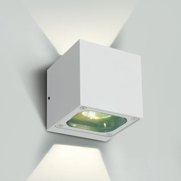 ONE Light Cube Wall Lights Up &amp; Down - buiten wandverlichting - 10 x 10 x 10 cm - 6W LED incl. - IP65 - wit