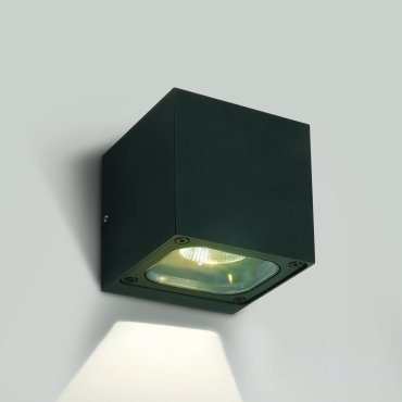 ONE Light Cube Wall Lights - buiten wandverlichting - 10 x 10 x 10 cm - 6W LED incl. - IP65 - antraciet
