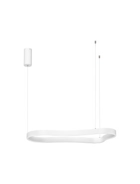 Nova Luce Dussa - hanglamp - 45 x 150 x 90 cm - 52W dimbare LED incl. - zandwit