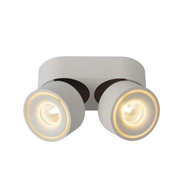 Lucide Yumiko - opbouwspot 2L - 16,1 x 7,8 x 8,2 cm - 2 x 8W dimbare LED incl. - wit