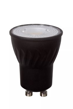 Lucide LED-spot - dim to warm - Ø 3,5 x 4,6 cm - GU10 (mini) - 4W - 3000K tot 2200K - zwart