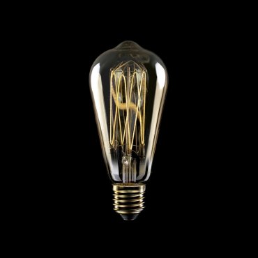 Creative Cables LED filament lamp - Ø 6,4 x 14,9 cm - E27 - 7W dimbaar - 2700K - amber
