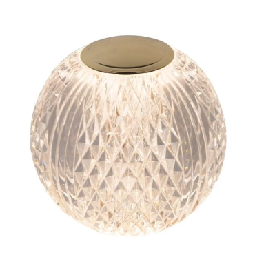 Lucide Cintra - tafellamp - Ø 11 x 10,5cm - 3 stappen dimmer - 2W LED incl. - oplaadbaar - 2700K