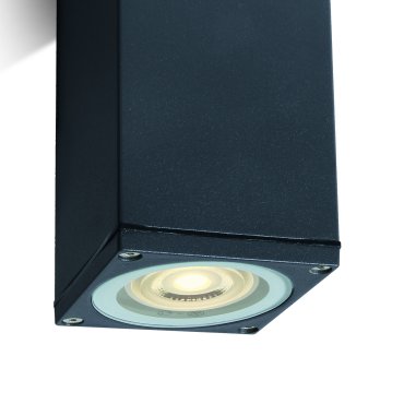 ONE Light GU10 Outdoor Cubes - opbouwspot - 6,3 x 6,3 x 13,5 cm - IP54 - antraciet