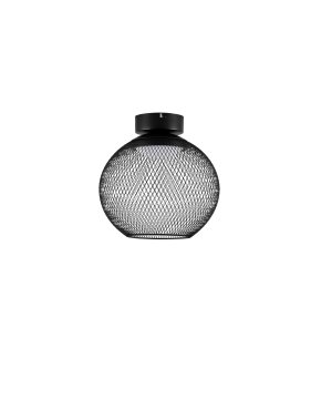 Nova Luce Kinetic - plafondlamp - Ø 30 x 30 cm - 12W LED incl. - mat zwart