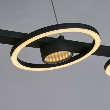 Searchlight Space - hanglamp - 120 x 120 cm - 36W LED incl. - zwart