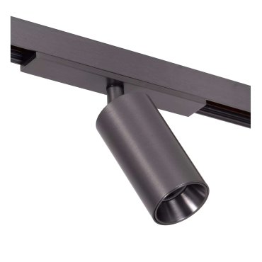 Lucide Linial Bix - magnetisch railsysteem - railspot - Ø 3,5 x 10 cm - 8W LED incl. - dimfunctie en instelbare lichtkleur via app - zwart mat chroom