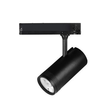 Nova Luce Kors - 3-fase railspot - Ø 8,5 x 18 cm - 38W LED incl. - zandzwart