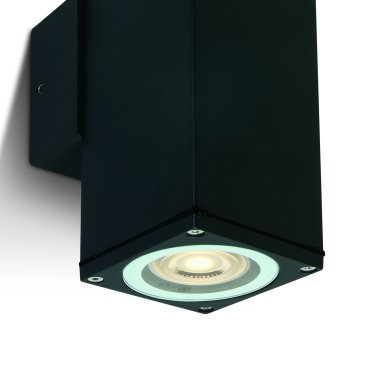 ONE Light GU10 Outdoor Cubes - buiten wandverlichting - 6,3 x 6,3 x 13,5 cm - IP54 - zwart