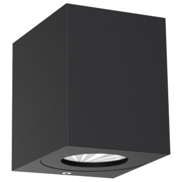 Nordlux Canto Kubi 2 - buiten wandverlichting - 8,7 x 10,6 x 10 cm - 2 x 6W LED incl. - IP44 - zwart