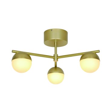 Nordlux Contina - plafondlamp 3L - 48,5 x 25,3 cm - geborsteld messing