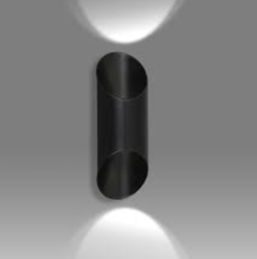 Emibig Gimp - wandverlichting -10 x 14 x 30 cm - zwart