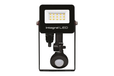 Integral LED Super Slim 2 - verstraler met bewegingssensor - 10,3 x 3,9 x 16,7 cm - 10W LED incl. - IP67 - zwart